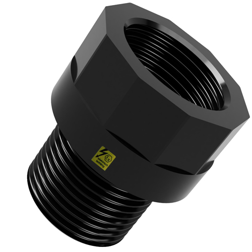 PE-el Adapter f&uuml;r DINEL-Ultraschallsonde, elektrisch leitf&auml;hig, Dichtung FEP-FKM