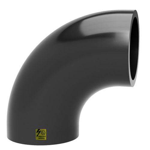 PPs-el Bogen 90&deg;, SDR 11, MOP 6 bar, elektrisch leitf&auml;hig