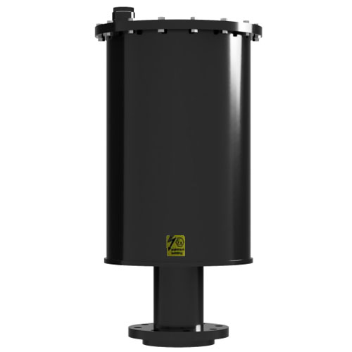 S&auml;uredunstabscheider Typ SDA 315, 25,0 Liter, PE-el elektrisch leitf&auml;hige Ausf&uuml;hrung), Anschluss Losflansch DN 100