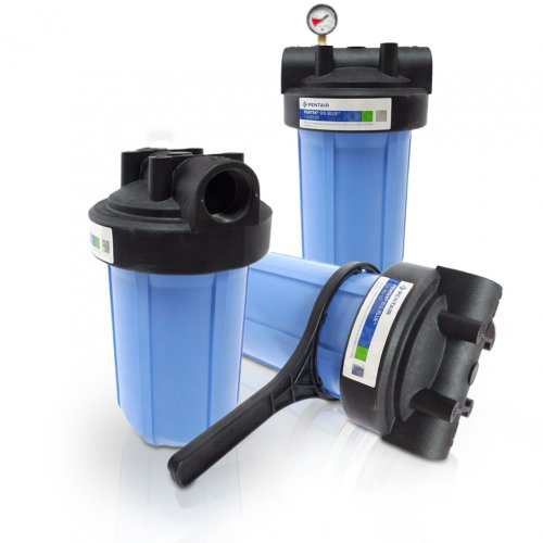 Pentek Wasserfilter Geh&auml;use Big Blue f&uuml;r Filterbeutel, 10 Zoll, 1 Zoll NPT Ein- und Ausgang