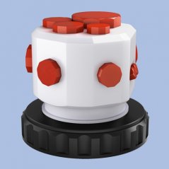 MULTI FLEX BLOCK&reg;: Technische L&ouml;sung
f&uuml;r
IBC BULK CONTAINER
Bef&uuml;llung
Entnahme
&Uuml;berwachung